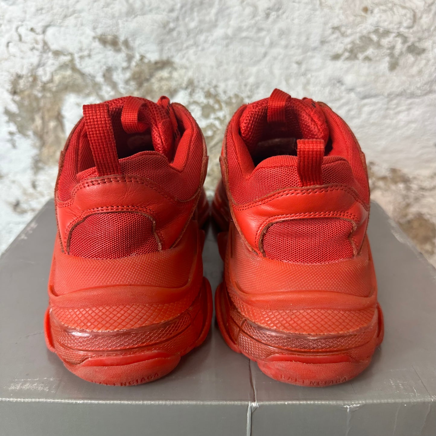 Balenciaga Triple S All Red Sneaker Sz 9 (42)