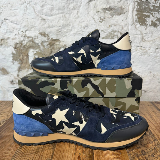 Valentino Blue Camo Rock Runner Sneaker Sz 13 (46)