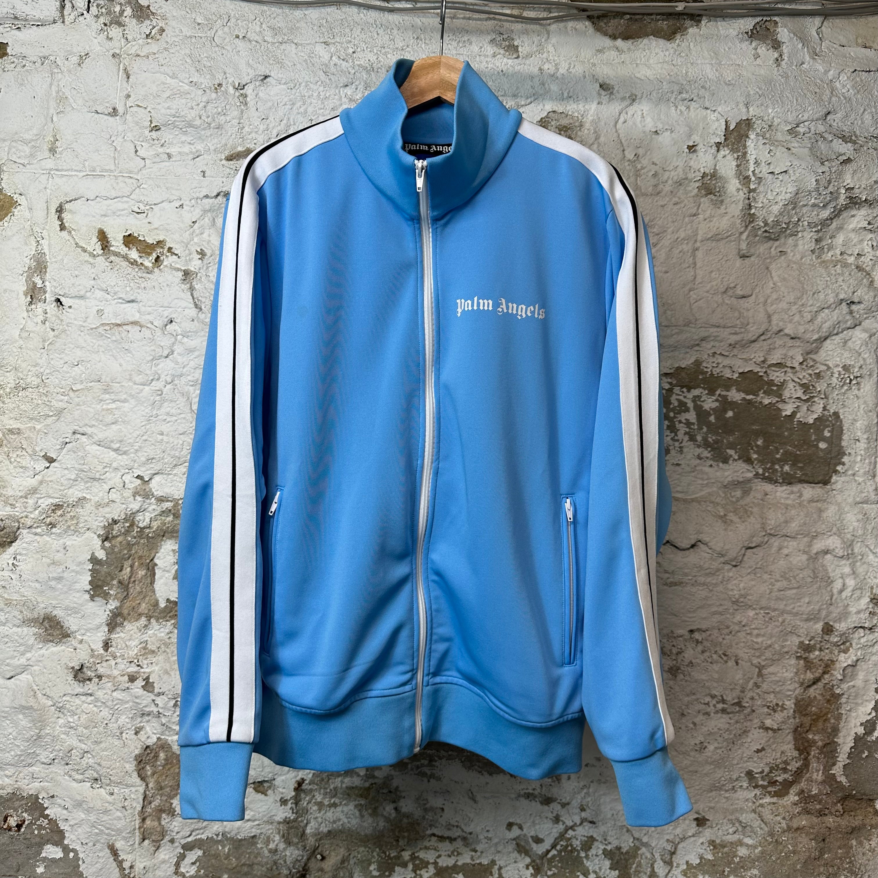Palm Angels Light Blue Track Jacket Sz XL