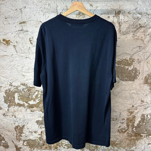 Louis Vuitton Human Made Heart Knit Navy T-Shirt Sz XXL