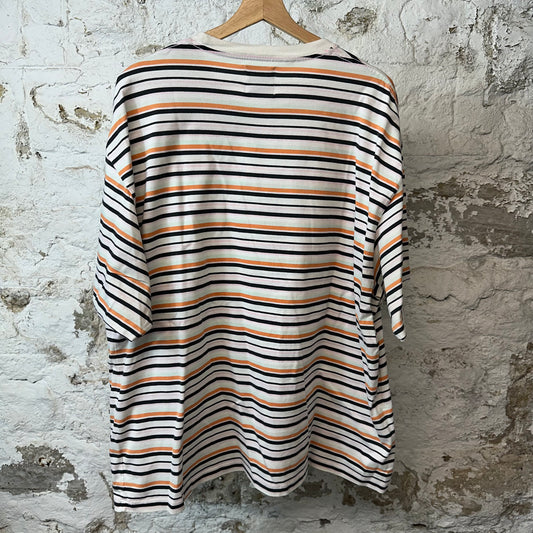 Gallery Dept Paint Splatter Striped T-shirt Sz XXL