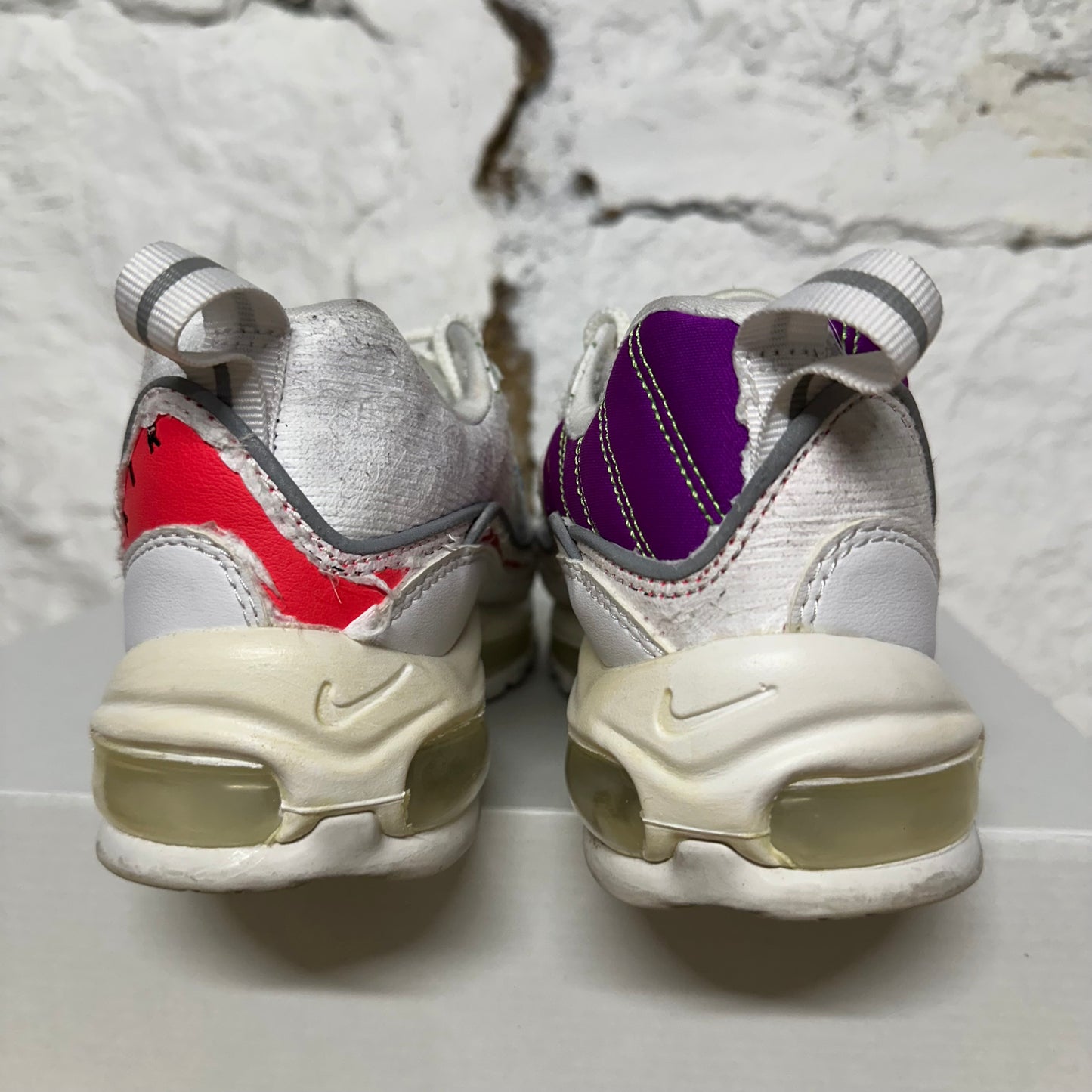 Nike Air Max 98 Cut Away White Sz 5 (6.5W)