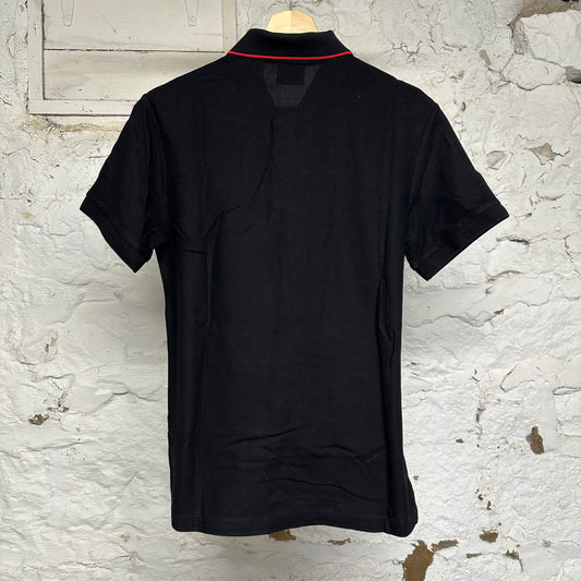Burberry Monogram Black Polo Sz S