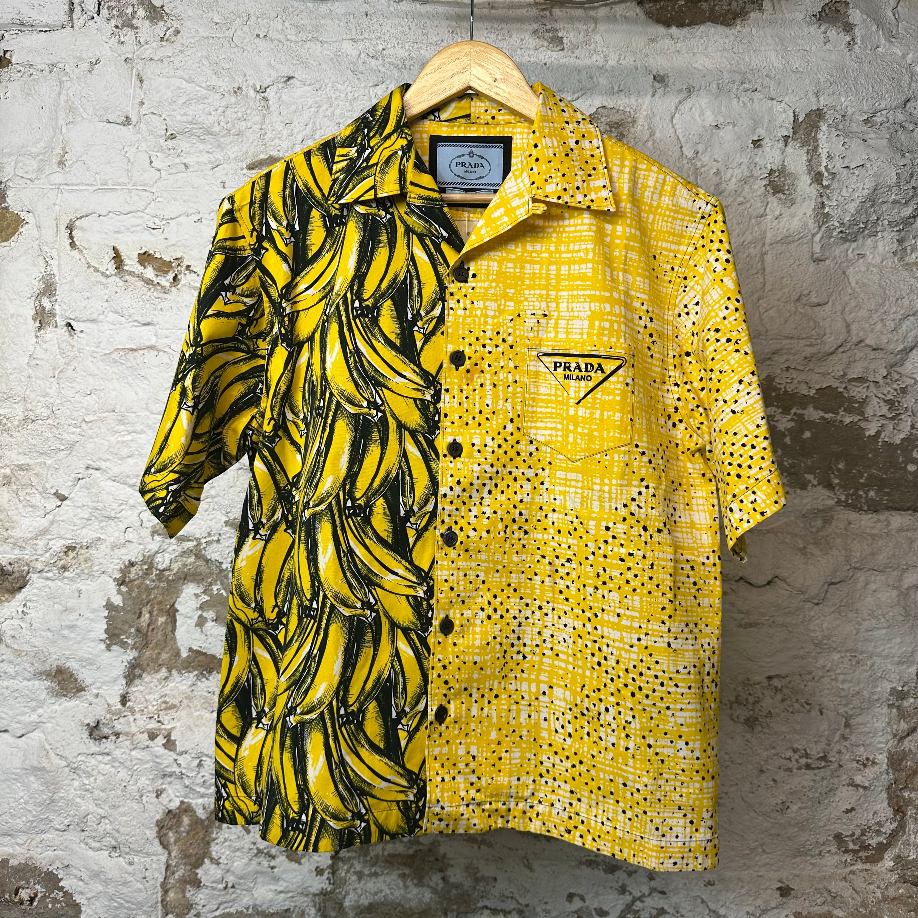 Prada Double Match Poplin Button Up Shirt Sz L