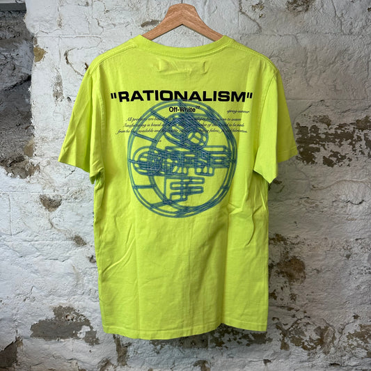 Off-White Rationalism T-shirt Neon Green Sz S