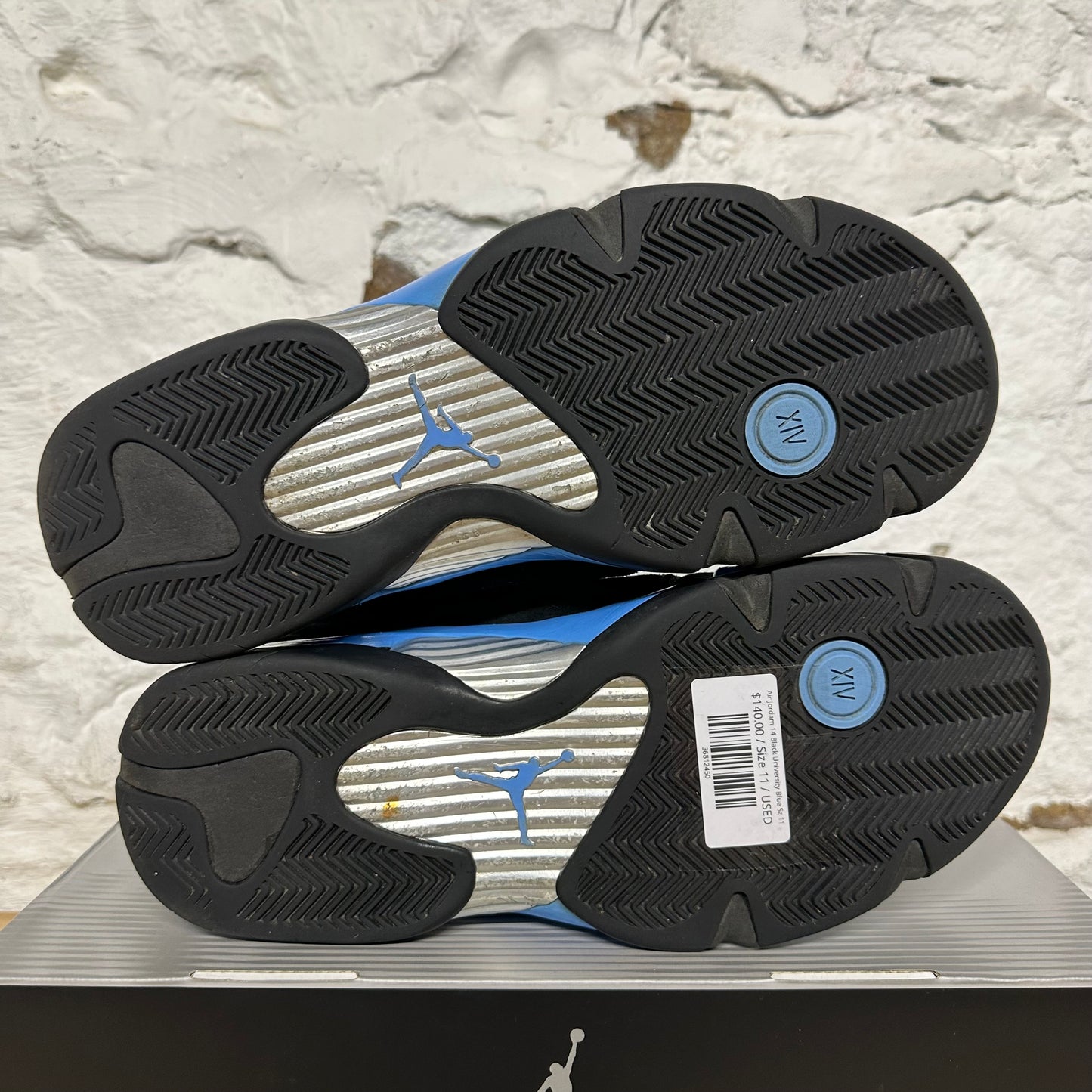 Air Jordam 14 Black University Blue Sz 11