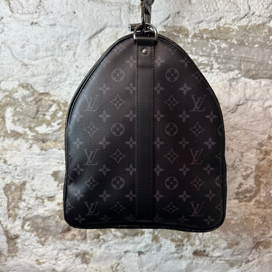 Louis Vuitton Monogram Eclipse Keepall Bandouliere 55