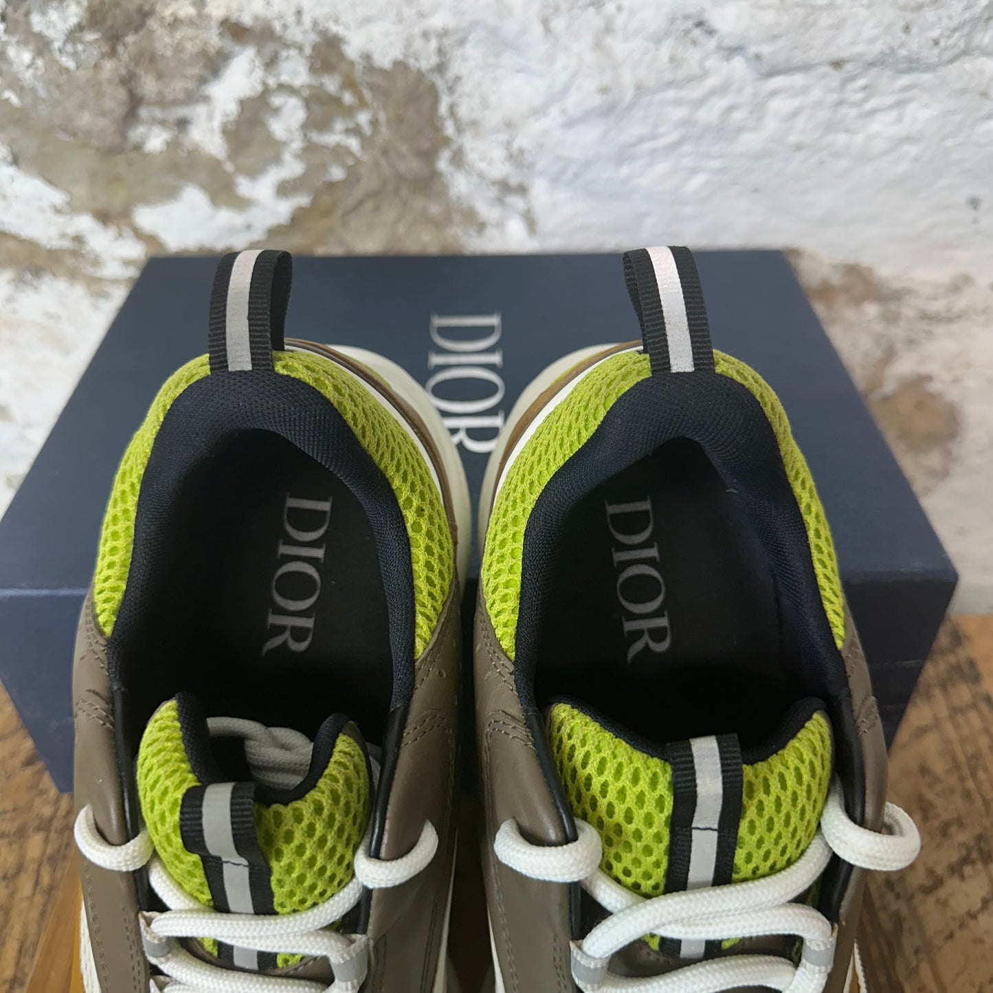 Dior B22 Brown White Green Sneaker Sz 12 (45)