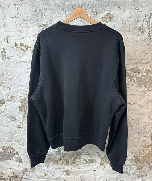 Amiri Eagle Spellout Black Crewneck Sz L