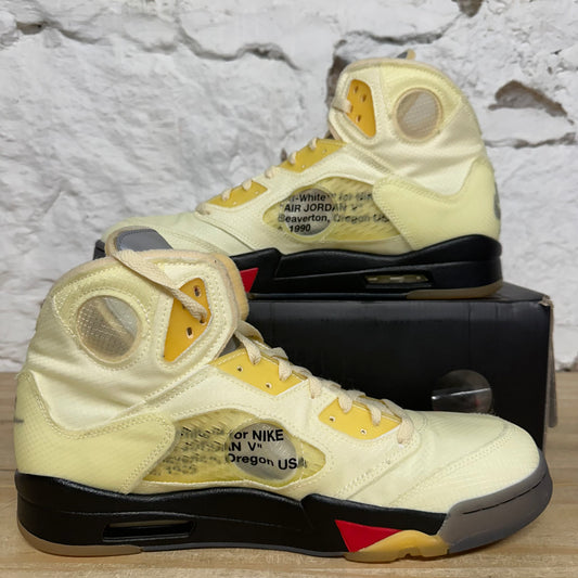 Air Jordan 5 Off-White Sail Sz 13 DS
