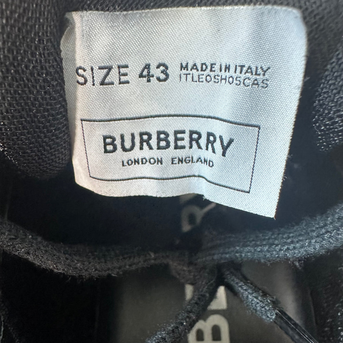 Burberry Ramsey Black Red Sneaker Sz 10 (43)