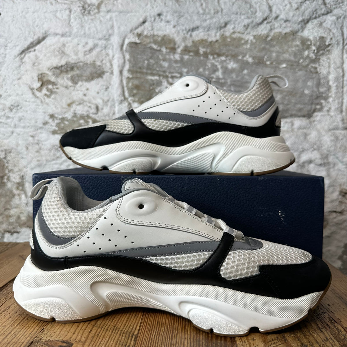 Dior B22 White Black Grey Sneaker Sz 11 (44)