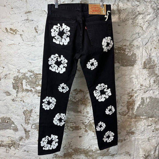 Denim Tears White CW Black Denim Jeans Sz 31