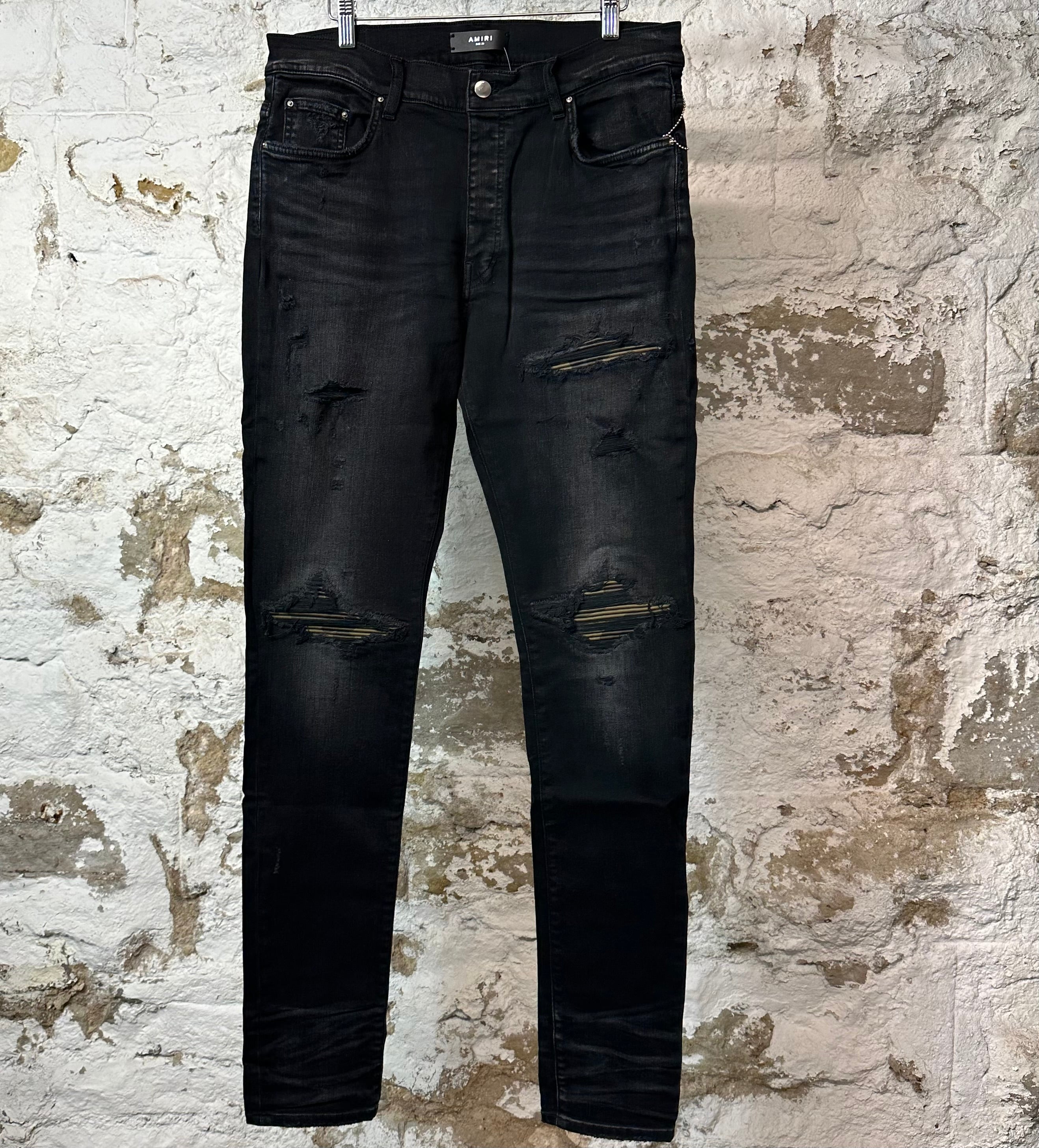 Amiri MX1 Camo Black Denim Jeans