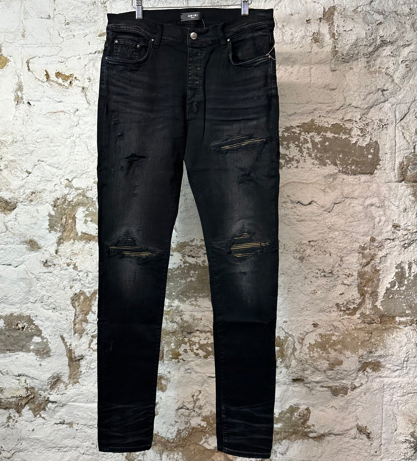 Amiri MX1 Camo Black Denim Jeans