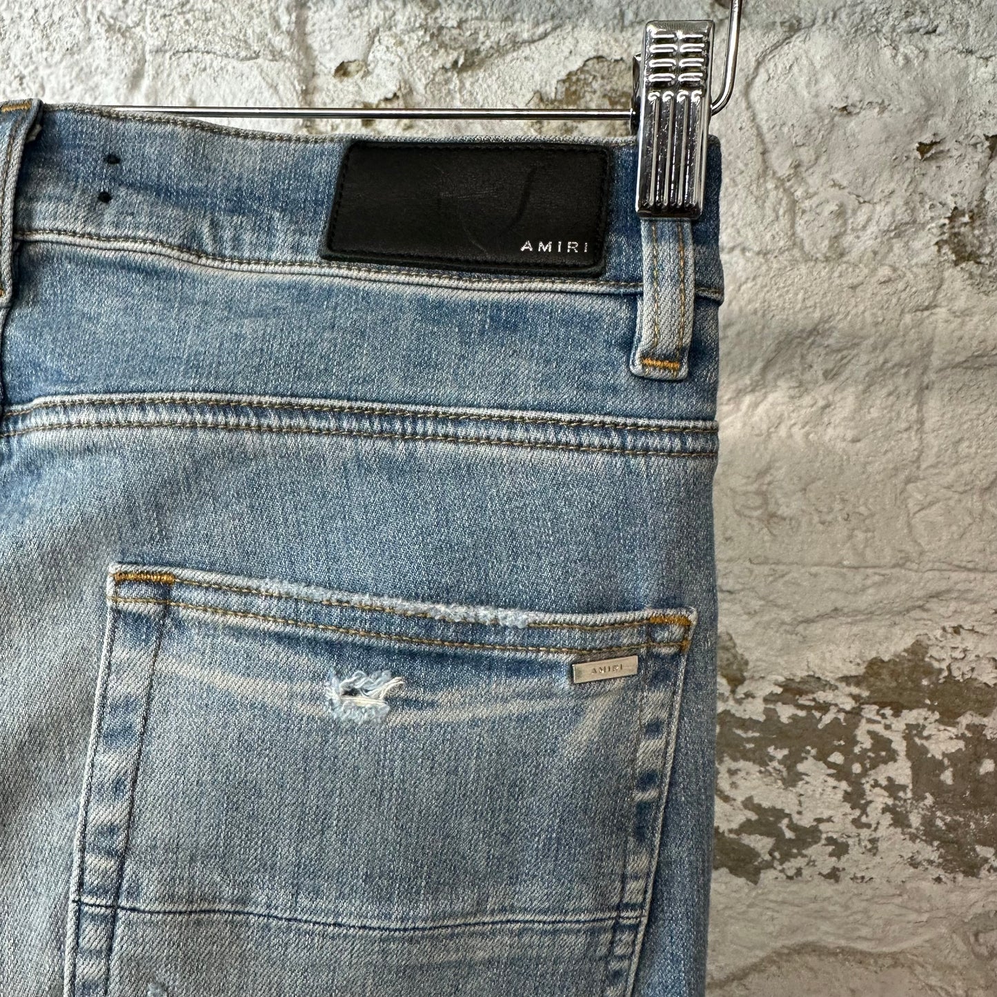 Amiri MX1 Denim Spell Blue Denim Jeans Sz 32