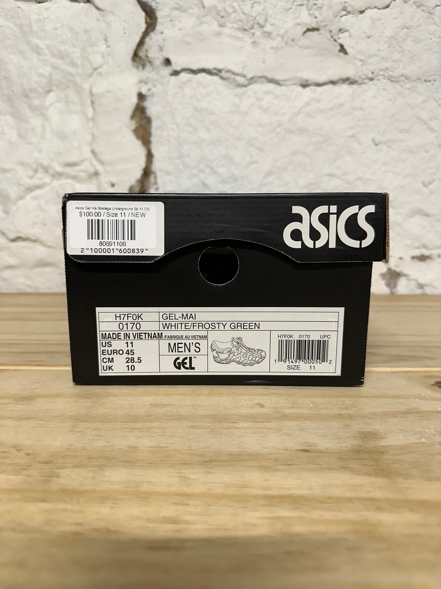 Asics Gel-Mai Bodega Underground Sz 11 DS