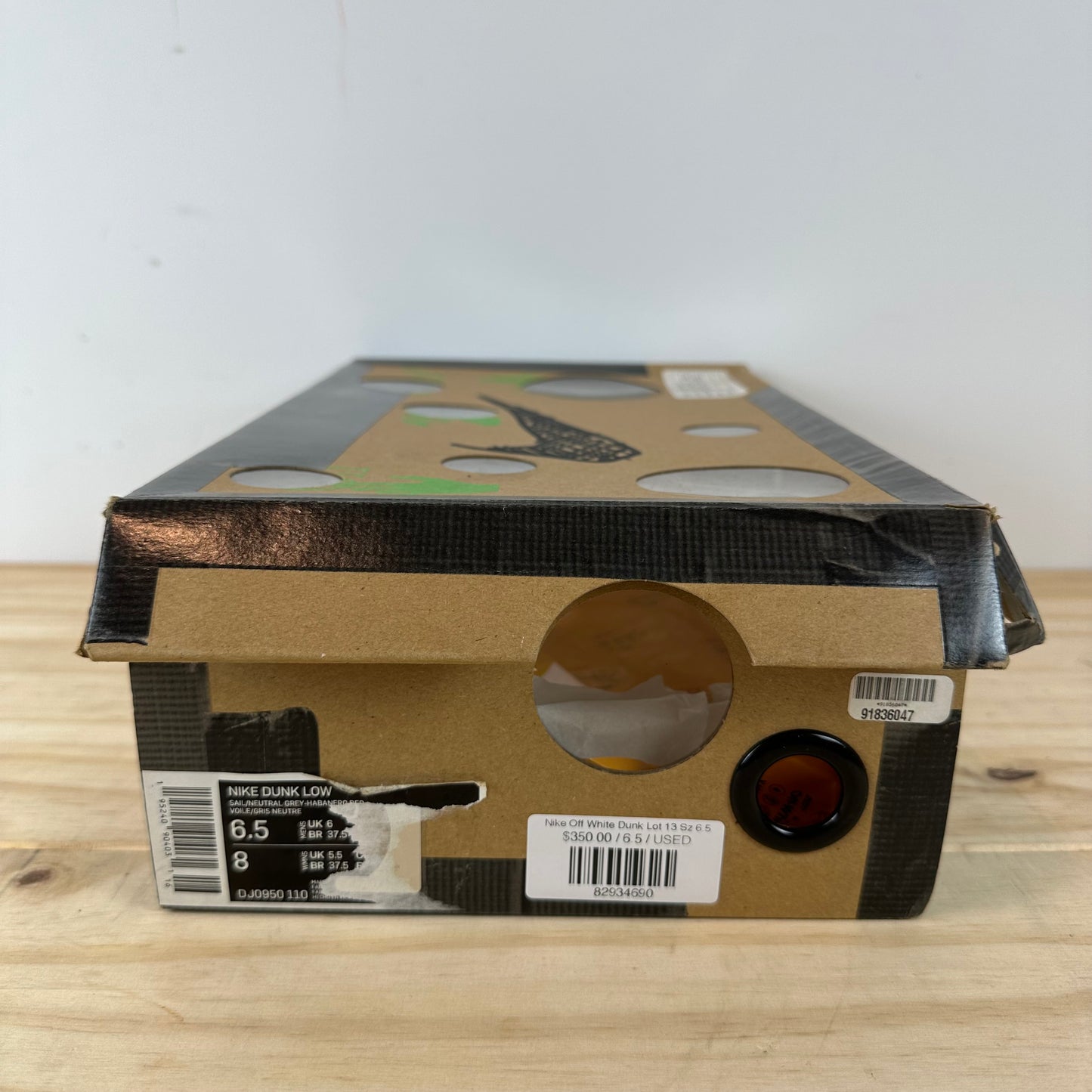 Nike Dunk Low Off-White Lot 13 Sz 6.5