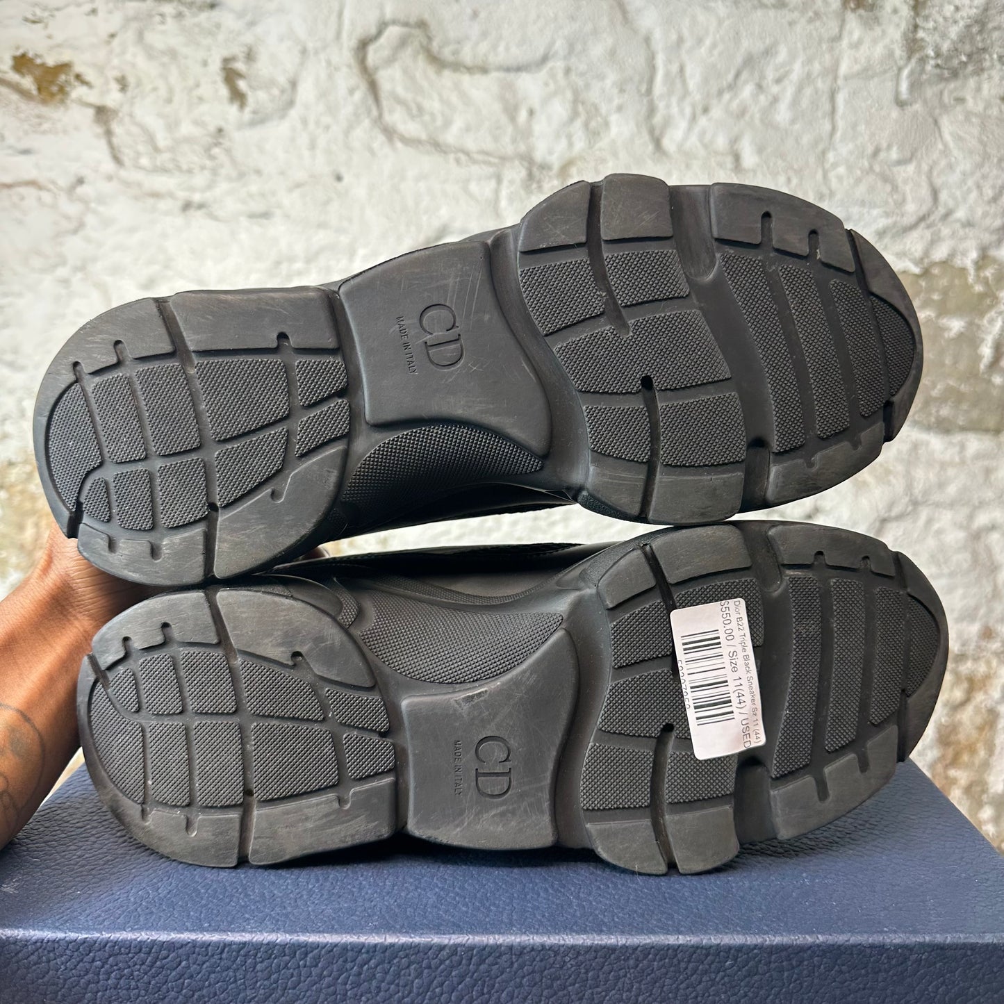 Dior B22 Triple Black Sneaker Sz 11 (44)