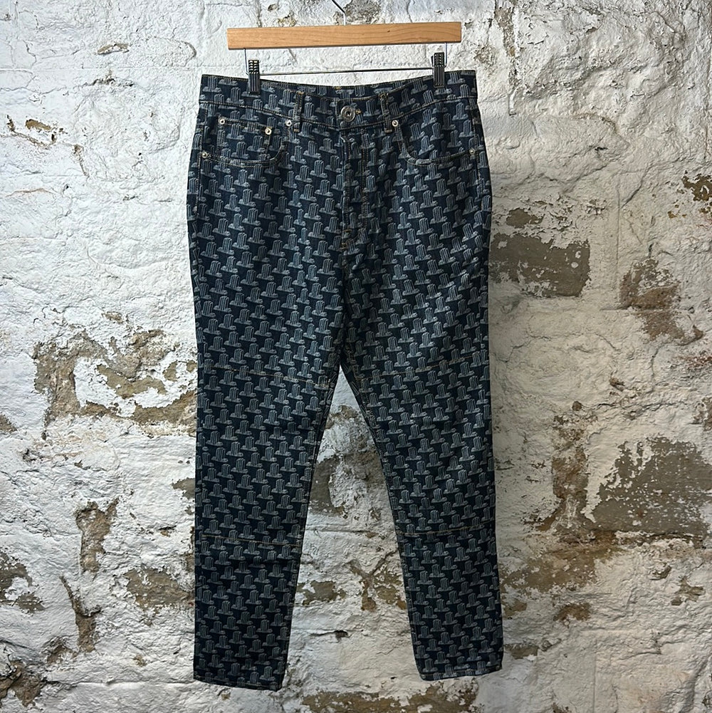 Lanvin Monogram Pants Sz 32