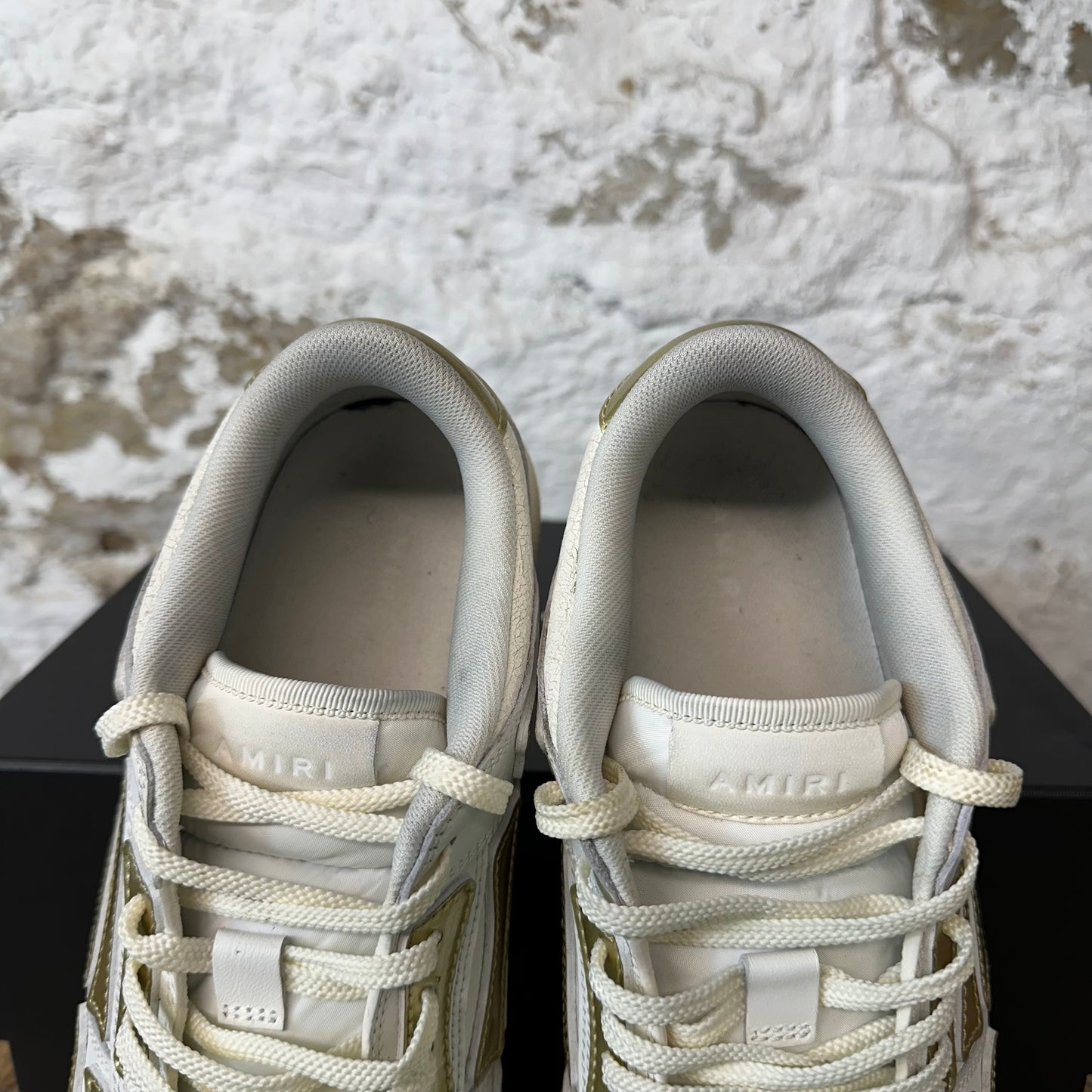 Amiri Gold Skeleton White Sneaker Sz 10 (43)