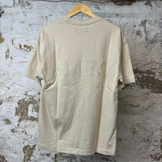 Amiri Cream Spell T-shirt Cream Sz XS