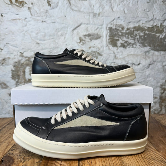 Rick Owens Vintage Black Leather Milk Sneaker Sz 10 (43)