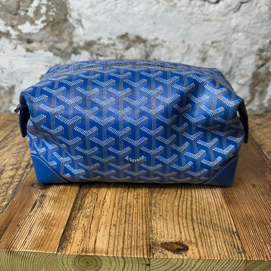 Goyard Boeing 25 Blue Monogram Toiletry Bag (Inside Stained)