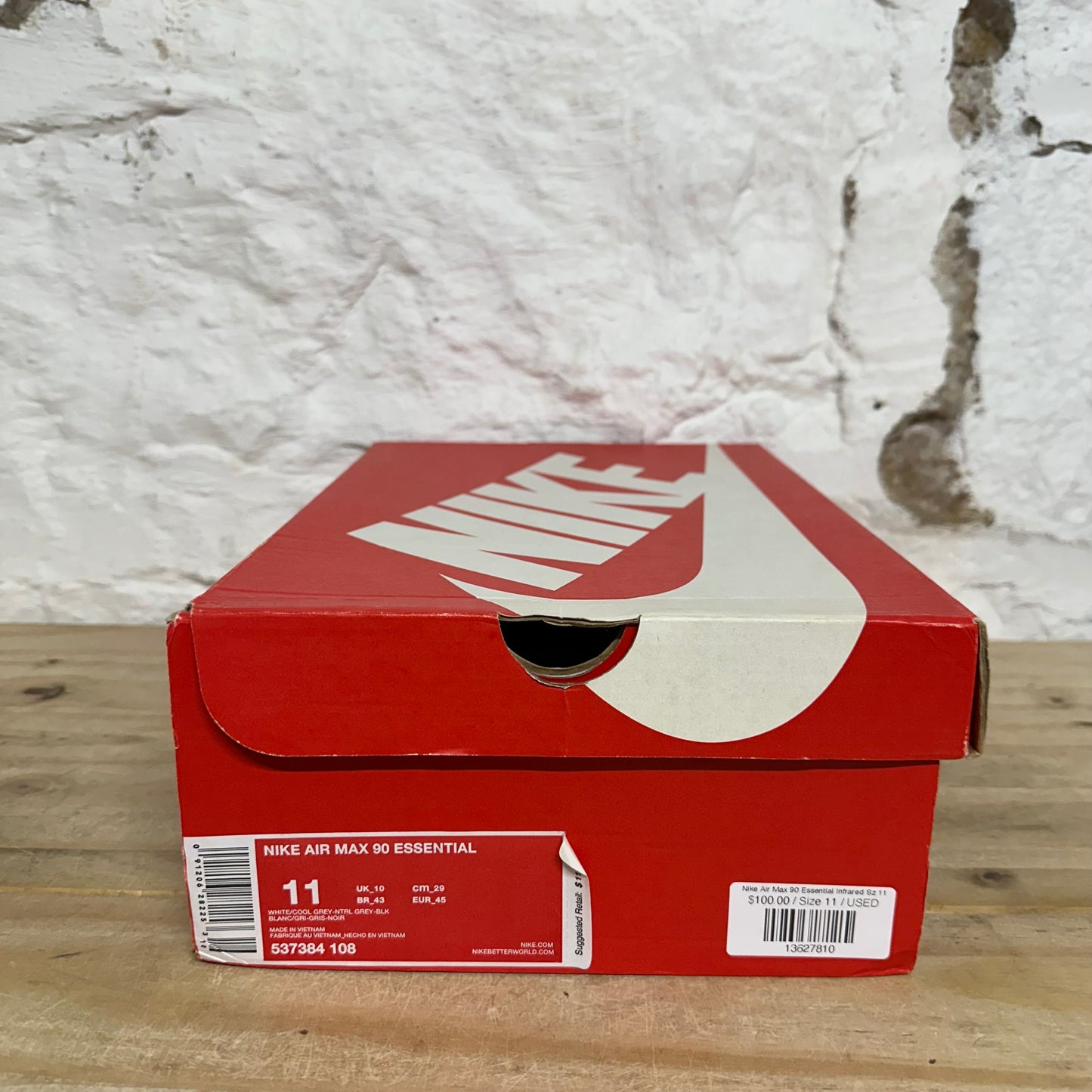 Nike Air Max 90 Essential Infrared Sz 11