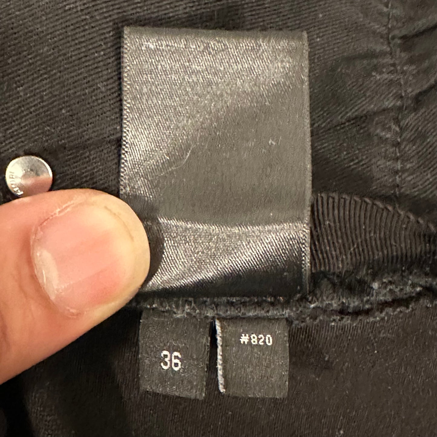 Amiri Distressed Plain Black Denim Jeans Sz 36