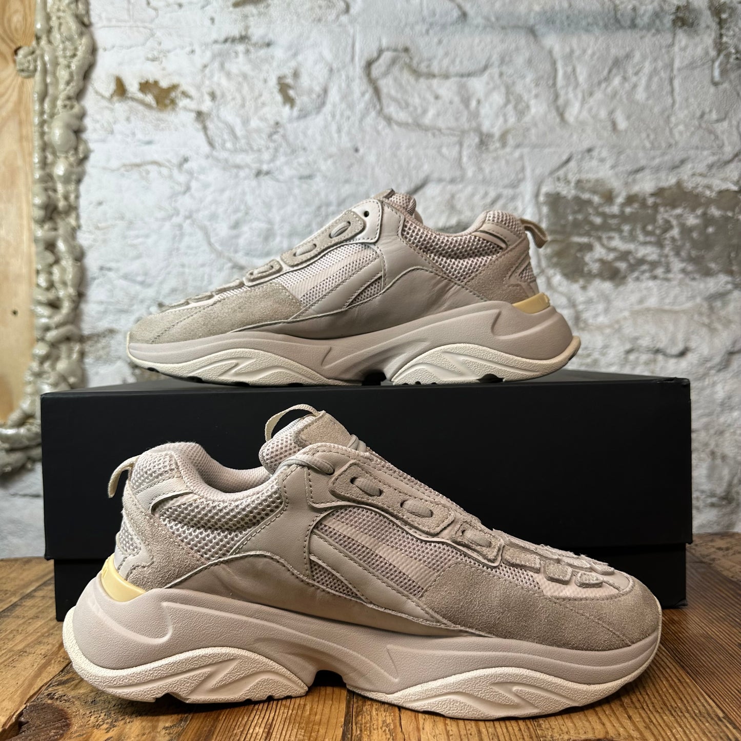 Amiri Bone Runner Warm Grey Sneaker Sz 9 (42)