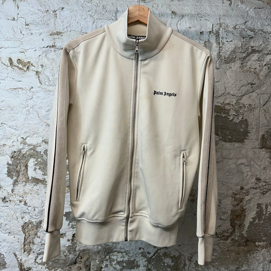 Palm Angels Cream Track Jacket Sz S (Stained)