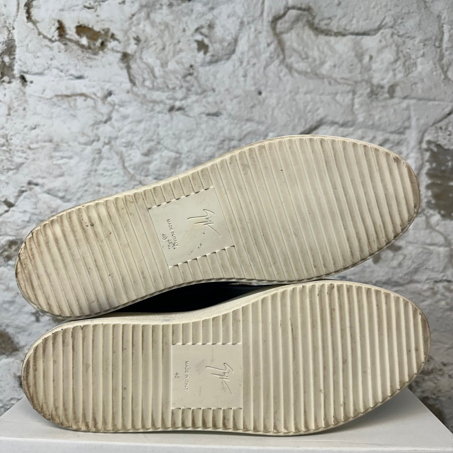 Guiseppe Zanotti Blue Suede Sneaker Sz 13 (46) No Box