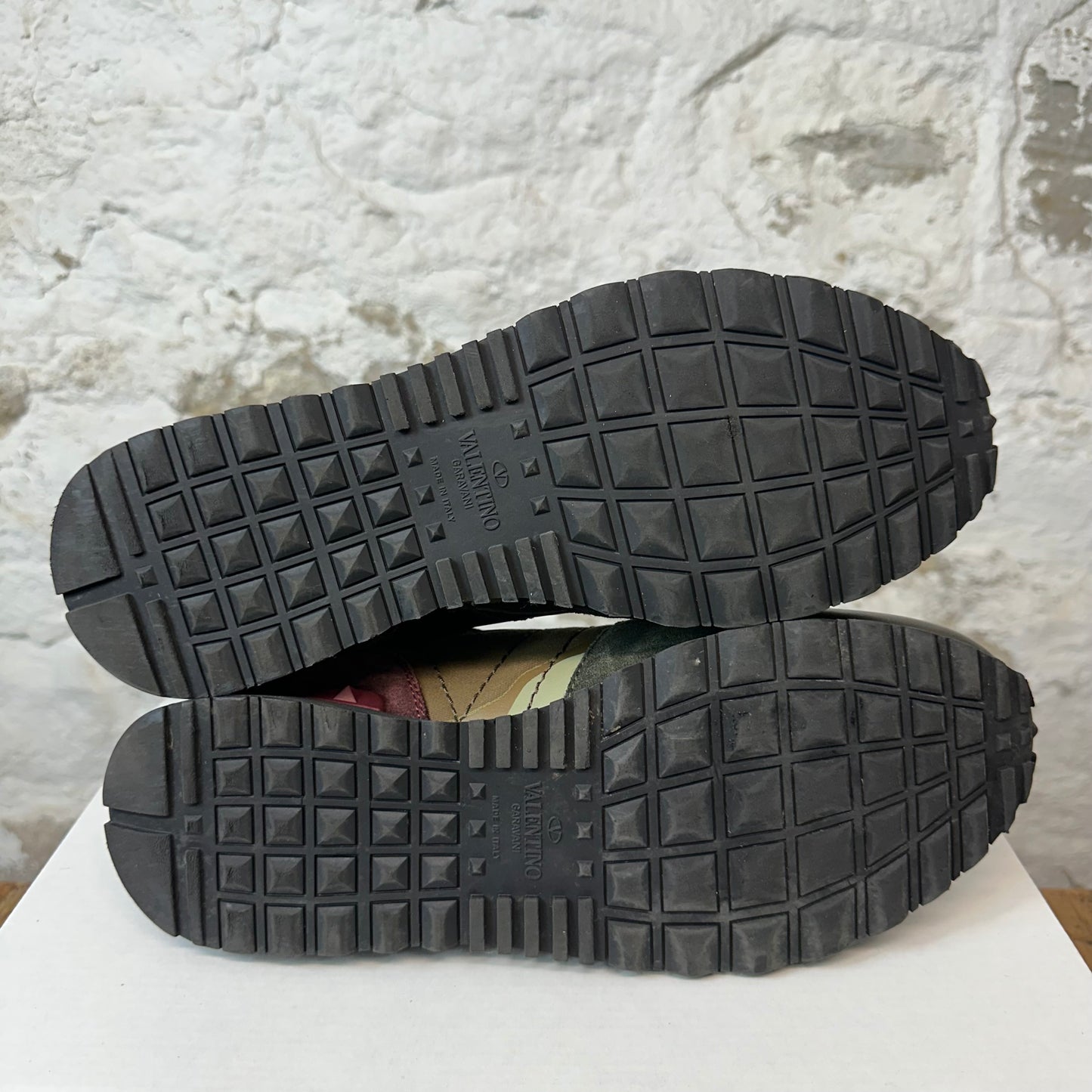 Valentino Green Camo Maroon Sneaker Sz 9 (42) No Box