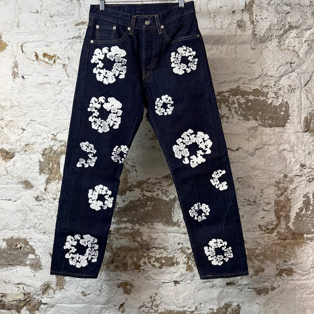 Denim Tears White CW Dark Blue Denim Jeans Sz 28