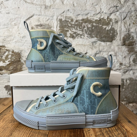 Dior B23 High Blue Oblique Blue Sneaker Sz 9 (42)