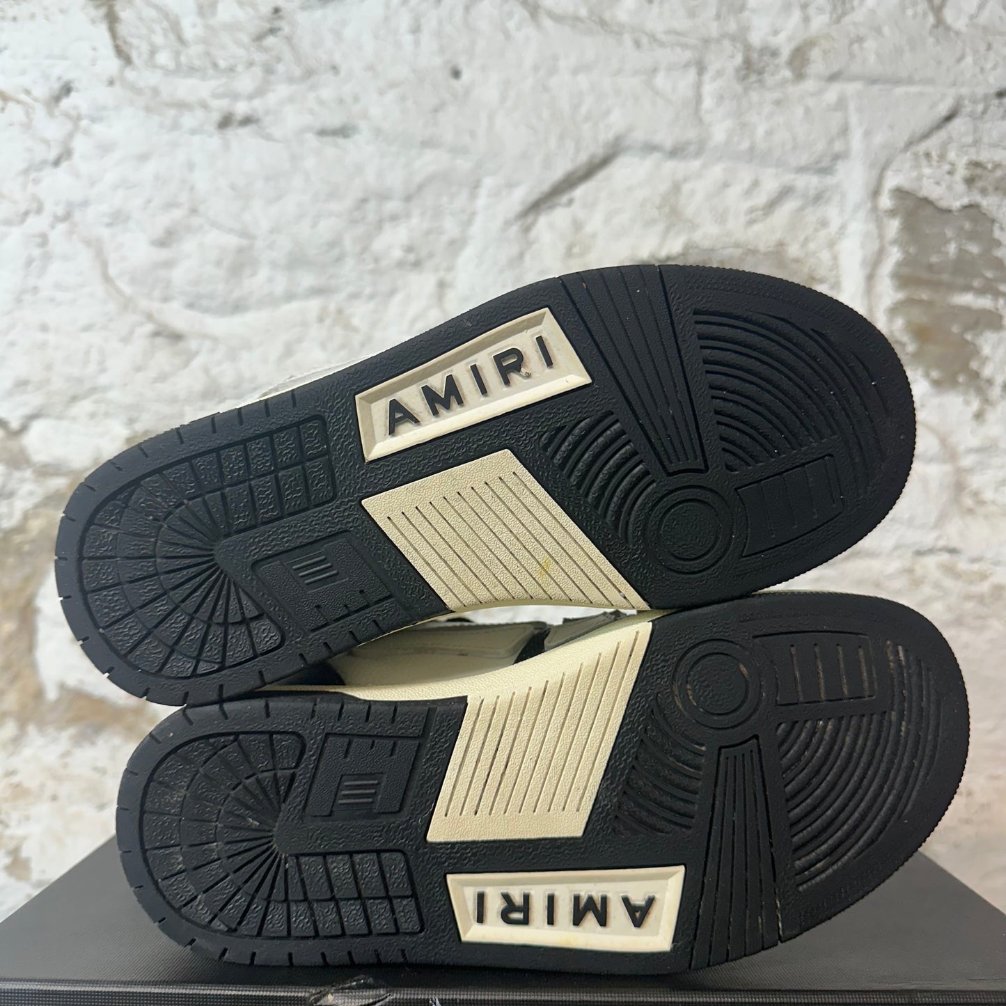 Amiri High White Skeleton Black White Sneaker Sz 5 (37)