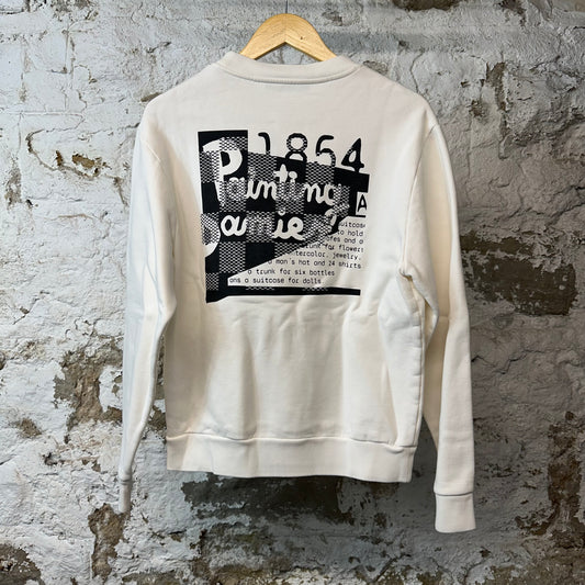 Louis Vuitton Malletier Crewneck White Sz M