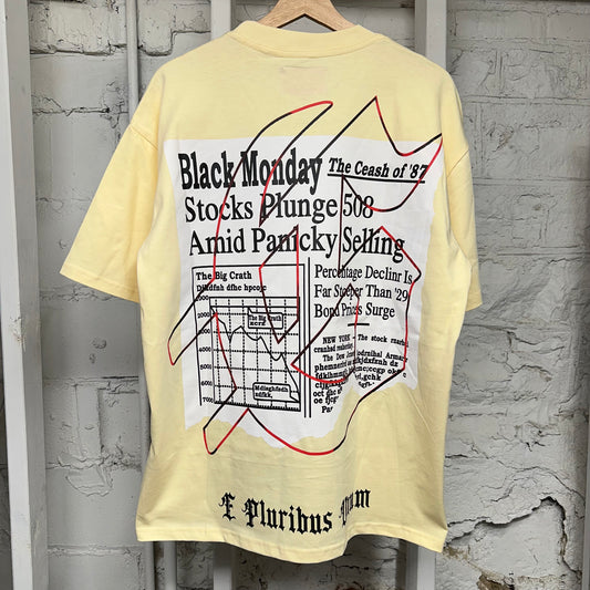 Godspeed Newspaper T-shirt Cream Sz L