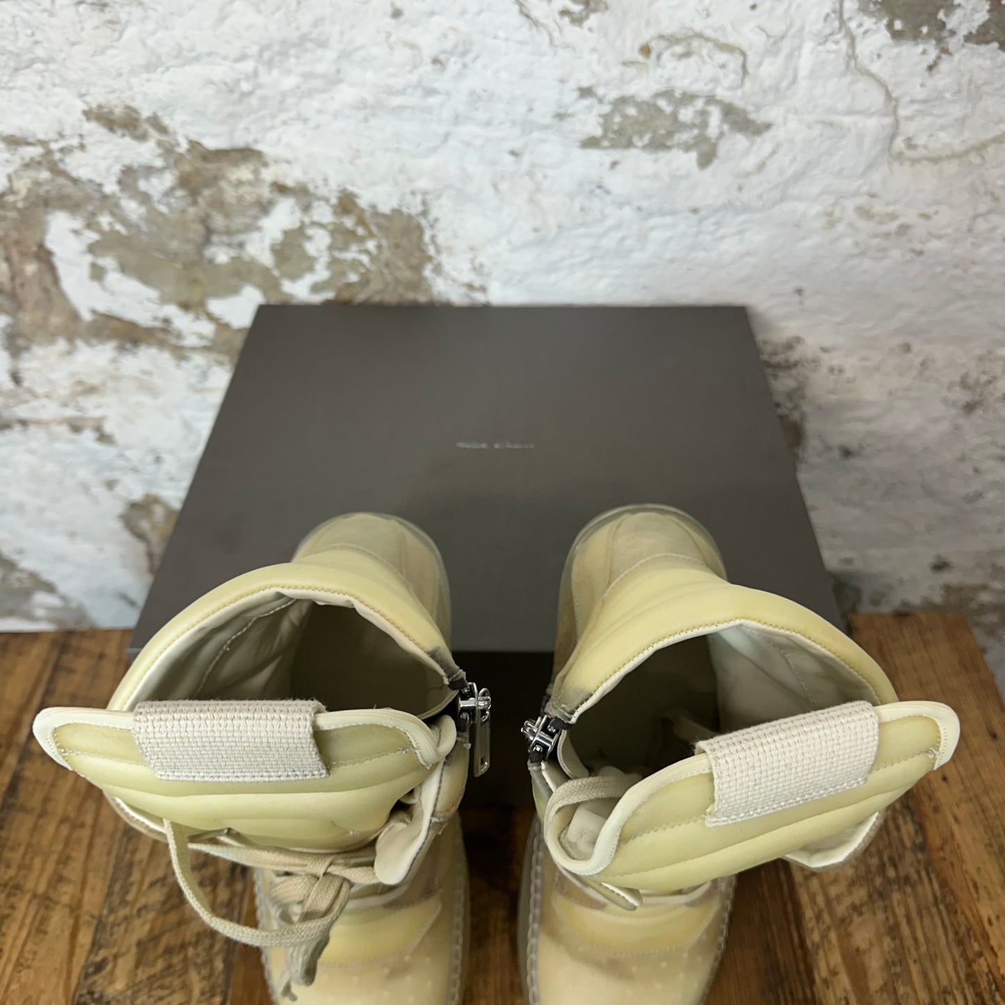 Rick Owens Geobasket Natural Clear Sneaker Sz 10 (43)