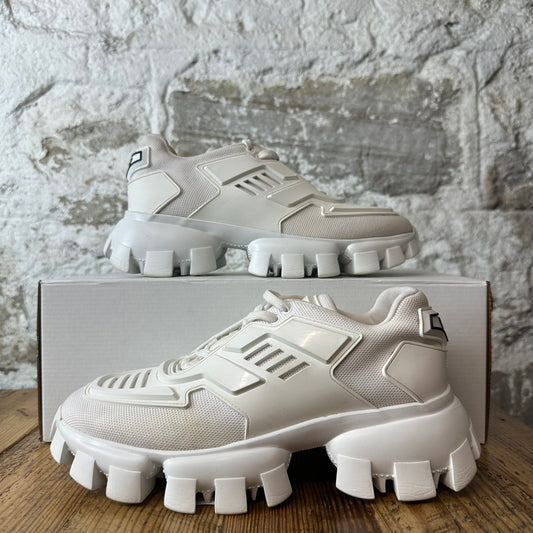 Prada Cloudbust Thunder Triple White Sneaker Sz 6 (38)