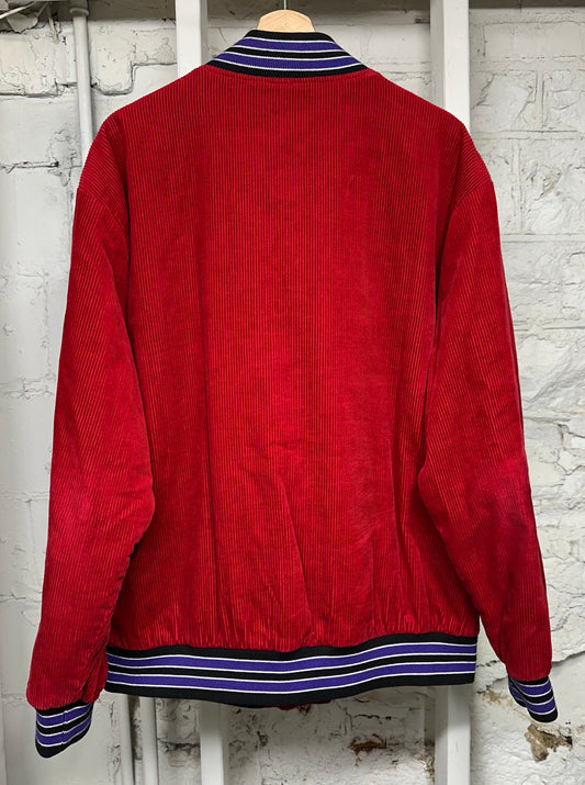 Supreme Old English Corduroy Varsity Jacket Sz XL
