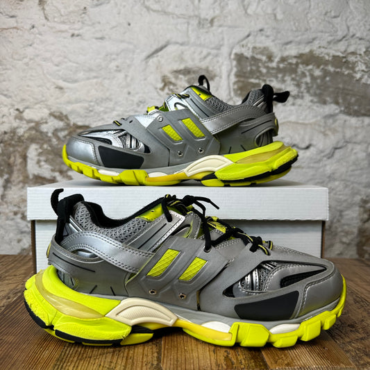 Balenciaga Track Runner Grey Neon Green Sneaker Sz 9 (42)