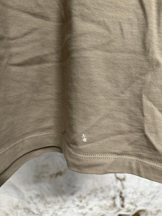 Fear of God Essentials Tan Chest Logo T-Shirt Sz M