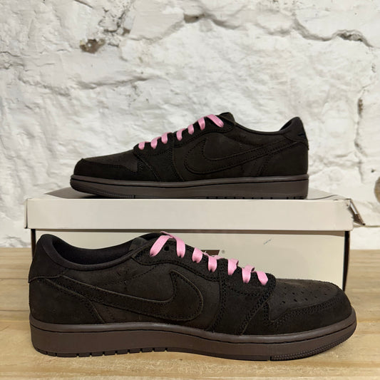 Air Jordan 1 Low Travis Scott Velvet Brown Sz 9.5 DS