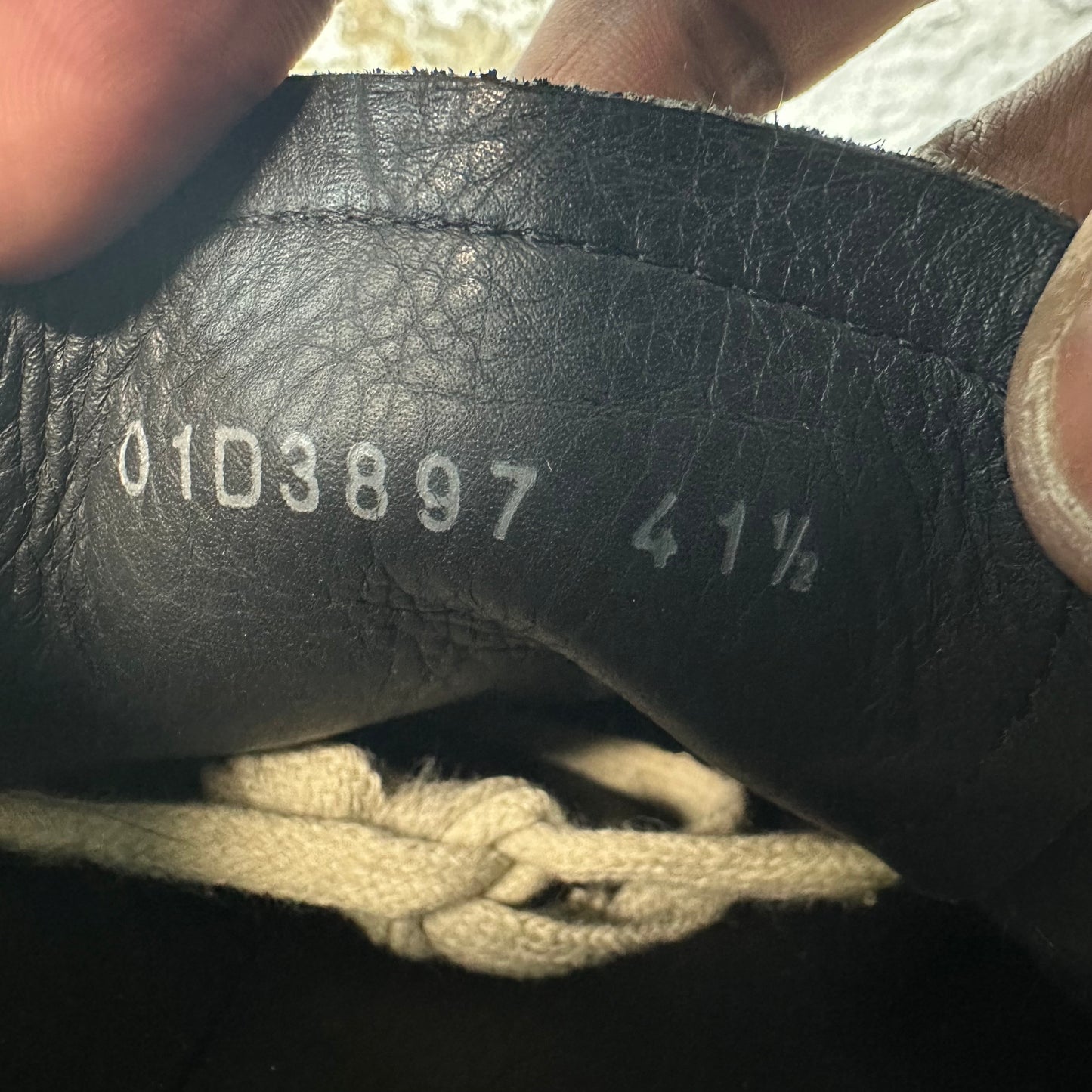 Rick Owens Pony Hair Black Milk Sneaker Sz 8.5 (41.5)