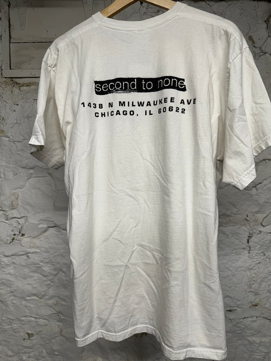 Supreme Chicago Box Logo White T-Shirt Sz XL