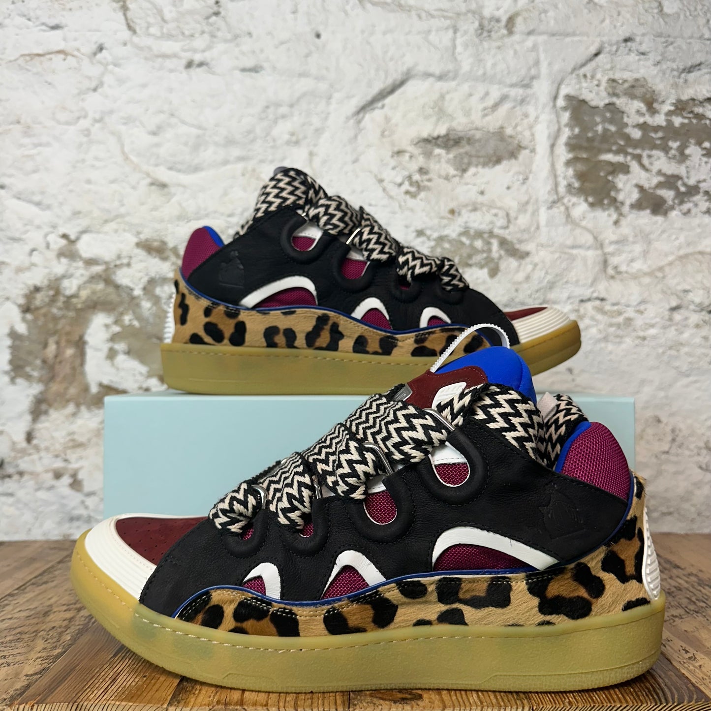 Lanvin Curb Animal Print Multicolor Sneaker