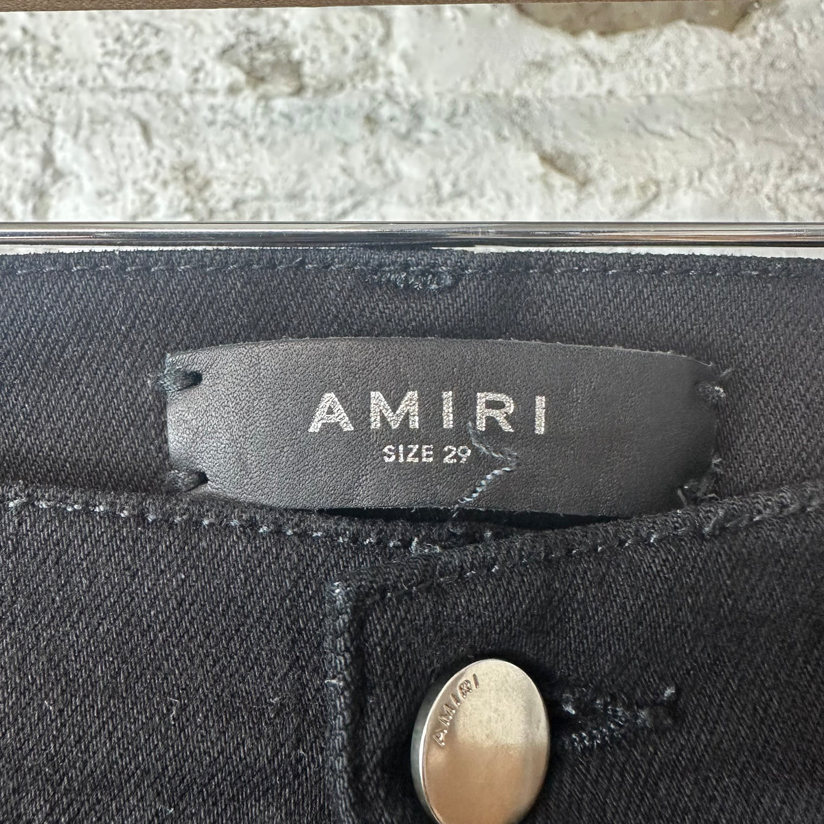 Amiri MX2 Brown Green Paisley Black Denim Jeans Sz 29