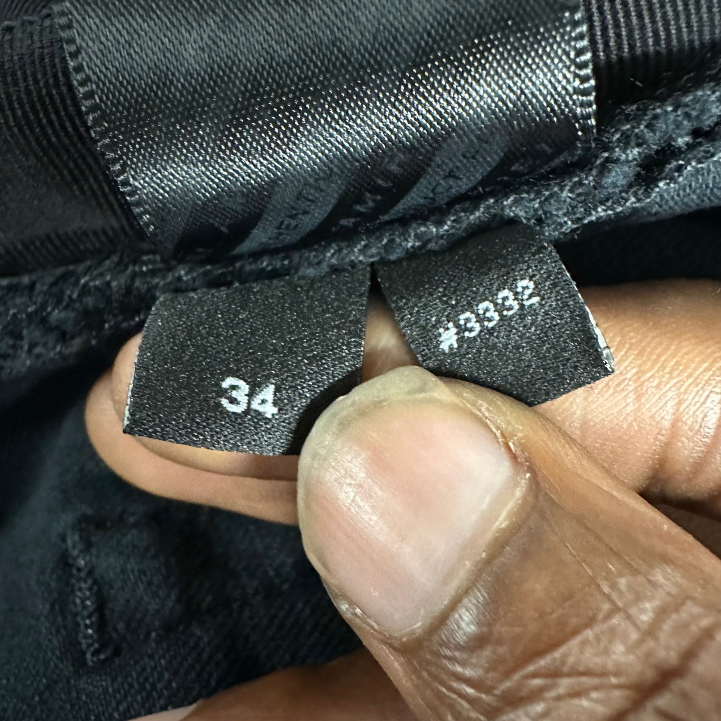 Amiri MX1 Camo Spell Black Denim Jeans Sz 34
